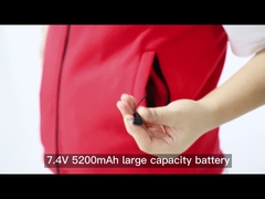 Donne termiche calde riscaldate elettriche degli uomini di inverno della batteria di USB 5V Smart che riscaldano il rivestimento di Gilet della maglia