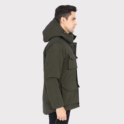 Giacche da sci in cotone con riscaldamento intelligente per l'autunno e l'inverno 7,4 V con batteria Giacca da snowboard riscaldata per uomini