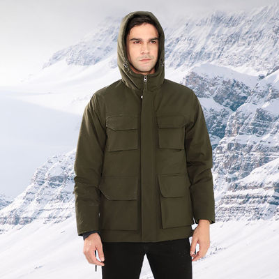 Giubbotto riscaldatore per uomo Abbigliamento riscaldato su misura Softshell elettrico Indumento da lavoro invernale impermeabile