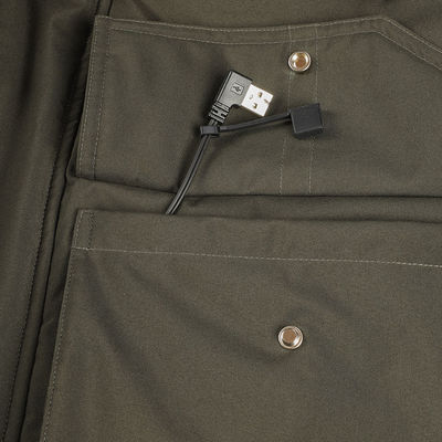 Giubbotto riscaldatore per uomo Abbigliamento riscaldato su misura Softshell elettrico Indumento da lavoro invernale impermeabile