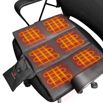 Cuscino di sedile riscaldato idraulico ricaricabile USB 5V cuscini di sedile riscaldati per auto portatili con 3 impostazioni di temperatura