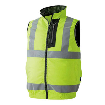 Fan di raffreddamento ciao Vis Shirts della maglia del fan riflettente fluorescente doppio
