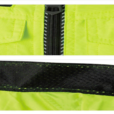 Fan di raffreddamento ciao Vis Shirts della maglia del fan riflettente fluorescente doppio
