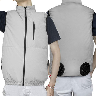 Maglia di raffreddamento del fan UV di SPF 50+ per il rivestimento di raffreddamento bianco di CA delle signore