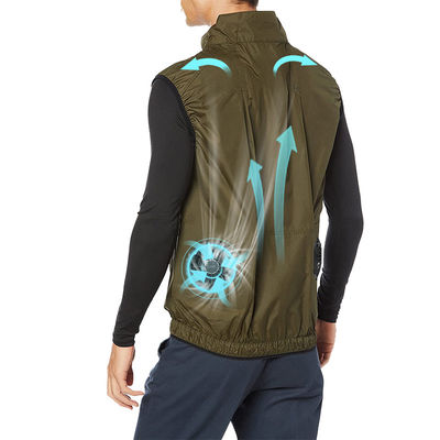 Abbigliamento di raffreddamento del condizionamento d'aria di Sunproof USB della maglia del fan della protezione solare