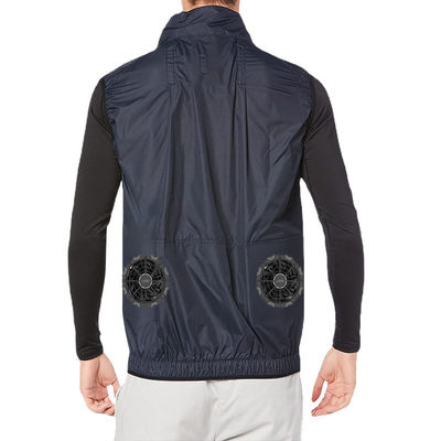 Rivestimento di raffreddamento del condizionamento d'aria del fan nero dell'abbigliamento sotto il poliestere 100% del caldo