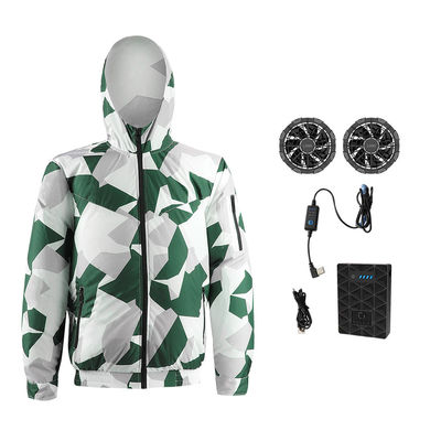 Cappotto condizionato aria del poliestere del condizionatore d'aria della maglietta del fan di ROHS