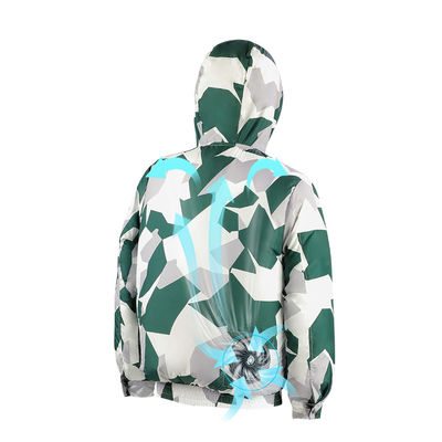 Cappotto condizionato aria del poliestere del condizionatore d'aria della maglietta del fan di ROHS