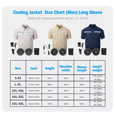 L'aria del cotone del poliestere ha condizionato le camice la m. la L dimensione di XL XXL XXXL grigio chiaro