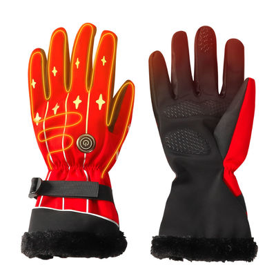 tessuto del Lycra Ski Mittens Heated Ski Gloves delle donne riscaldate batteria ricaricabile di 3.7V per gli sport all'aperto di inverno