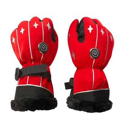 tessuto del Lycra Ski Mittens Heated Ski Gloves delle donne riscaldate batteria ricaricabile di 3.7V per gli sport all'aperto di inverno