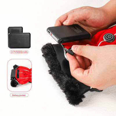 tessuto del Lycra Ski Mittens Heated Ski Gloves delle donne riscaldate batteria ricaricabile di 3.7V per gli sport all'aperto di inverno