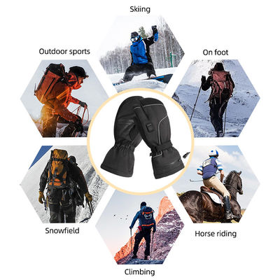 Guanti riscaldati a pile ricaricabili pattinanti 7.2V Ski Mittens riscaldato termico elettrico di inverno per le donne degli uomini