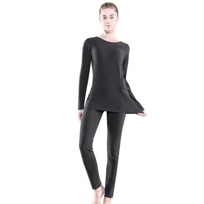 Donna Inverno Premium Lungo Caldo Topp Elettrico Pantaloni Abbigliamento Set Riscaldamento Velo Riscaldato Abbigliamento Termico Intimo