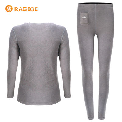 Lo strato di base femminile di riscaldamento elettrico ha riscaldato il vestito termico della biancheria intima per gli sport invernali
