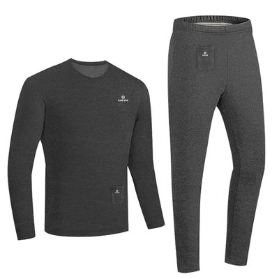 Inverno Intimo elettrico riscaldato Set di pelliccia Top termali Pantaloni Calore da sci Costume da corpo