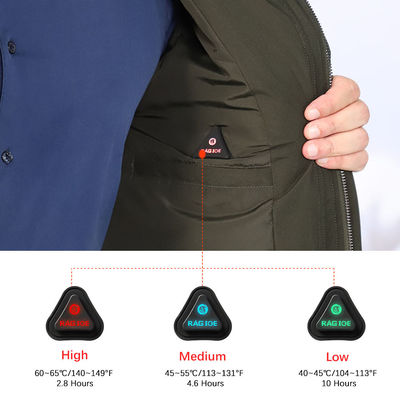 Giubbotto riscaldatore per uomo Abbigliamento riscaldato su misura Softshell elettrico Indumento da lavoro invernale impermeabile