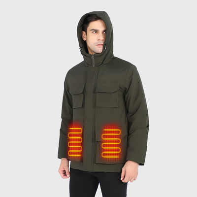 Fleece Giacca riscaldata per uomini Indumenti elettrici riscaldati ricaricabili per escursioni