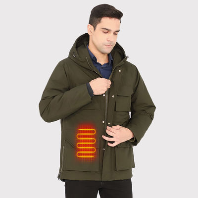 Fleece Giacca riscaldata per uomini Indumenti elettrici riscaldati ricaricabili per escursioni