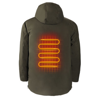 Fleece Giacca riscaldata per uomini Indumenti elettrici riscaldati ricaricabili per escursioni